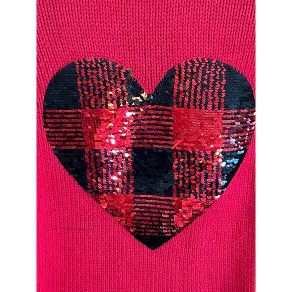 Girls Red Hearts Day 2 Piece Matching Outfit Sweater & Leggings - Picture 7 of 14